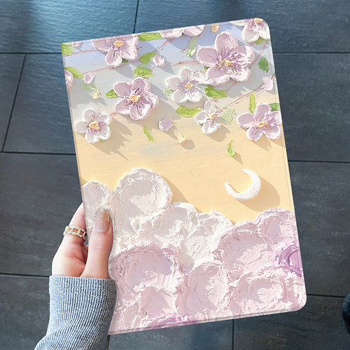 油画iPad保护套防摔硅胶软壳