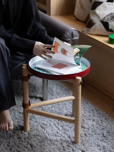 Ruo Nai H Средневековая оливковая зеленая свиная носовая цепь Цвета Фарфоровая телячья кожа может быть удалена несколькими журнальным столиком в гостиной