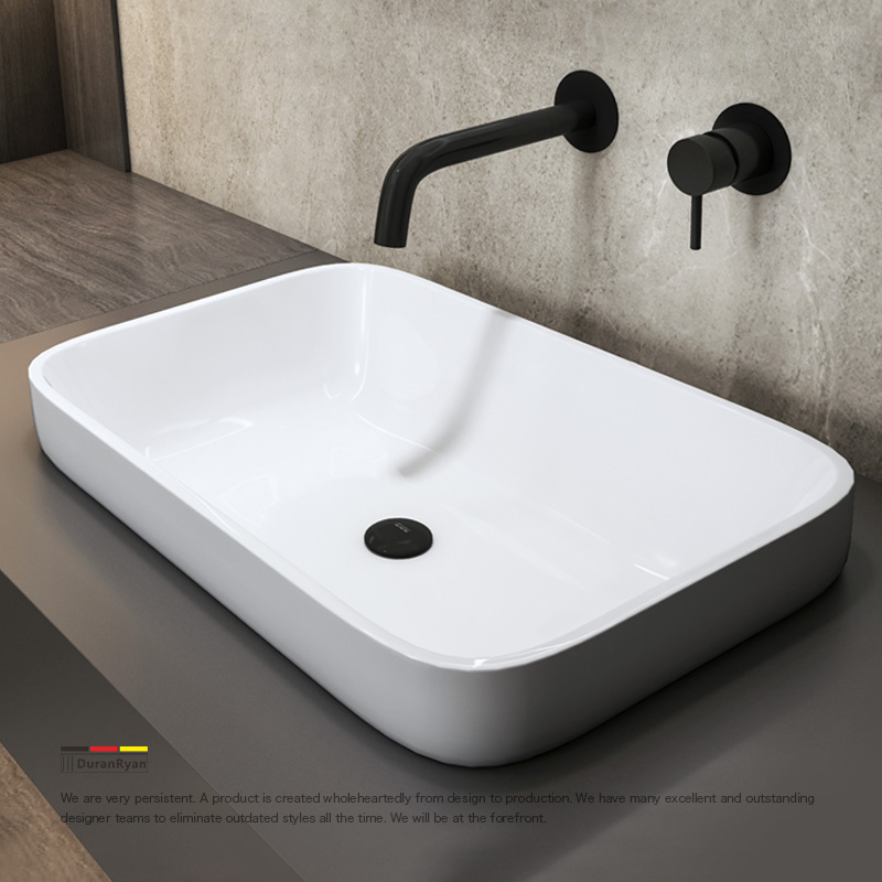 人造石洗手盆半嵌入式