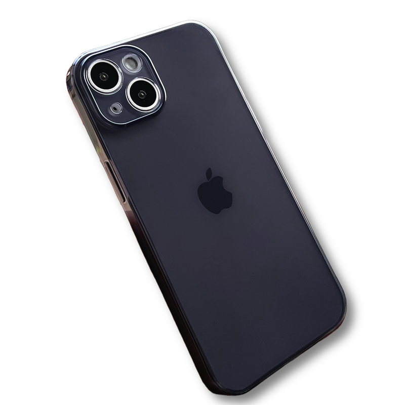 不会发黄苹果16iPhone14ProMax透明太空黑13PM手机保护壳15硅胶软套四角气囊直边框防摔滑水墨色12镜头全包11