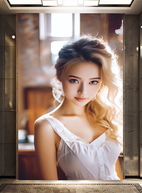 ktv酒吧性感美女自粘墙贴画