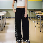 跳舞卫裤 美式 新款 宽松街舞hiphop运动裤 复古爵士舞裤 子女2024秋季