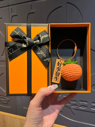 Трикотажный изысканный брелок, подвеска для ключей, аксессуар, популярно в интернете