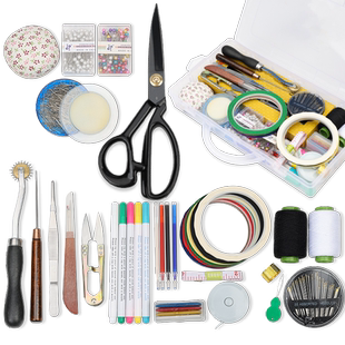 服装设计立体裁剪工具盒学生学习人台立裁标记线大头针珠针针插