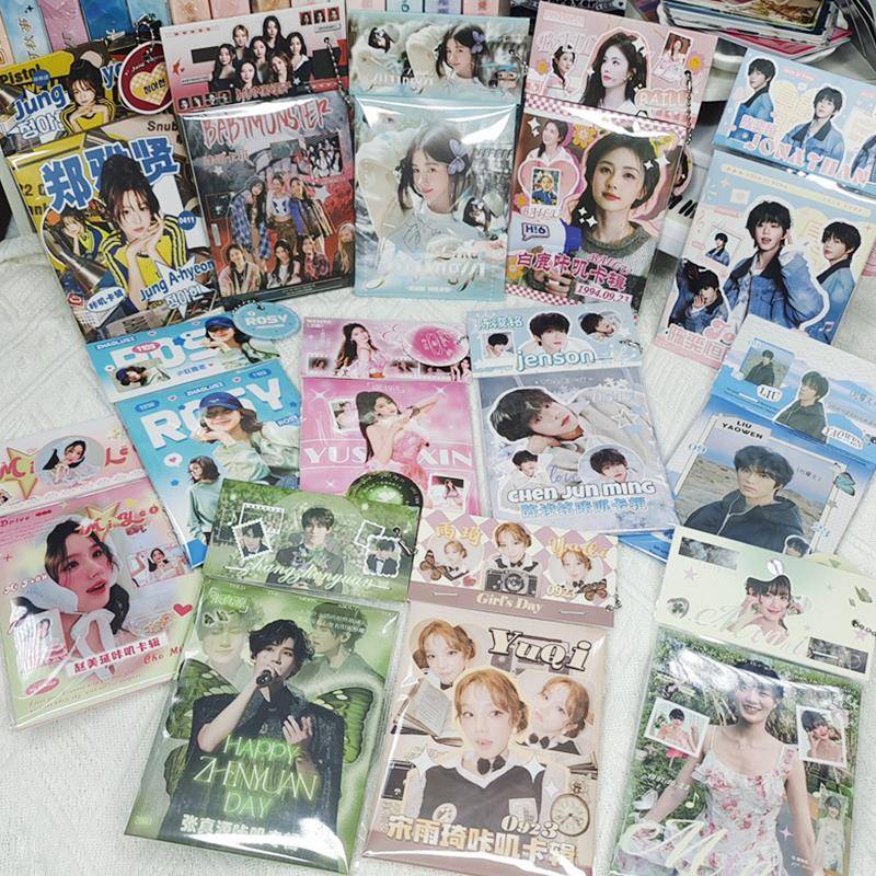 咔叽卡辑虞书欣GIDLE宋雨琦卡片TF四代 张真源吒 宝怪明星小卡ins
