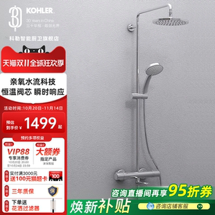 科勒淋浴花洒套装卫浴沐浴家用增压恒温淋雨卫生间浴室喷头30021T