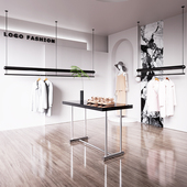 服装 子货架 上墙吊挂衣架裤 店专用展示架黑色吊顶悬挂衣架男装 女装