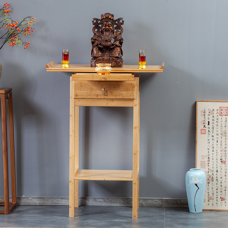 新中式玄关桌实木供桌现代简约茶水柜花台靠墙门厅柜原色条案置物