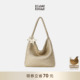 ECODAY原创设计秋冬香槟色编织托特包大容量通勤手提单肩包女时尚