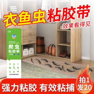 衣鱼虫粘虫板家用诱捕器粘胶带强力物理粘捕捉捕鱼衣虫爬虫专用