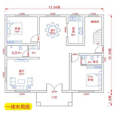 新农村三层半别墅图纸简约欧式自建房屋大气洋楼效果施工设计全套