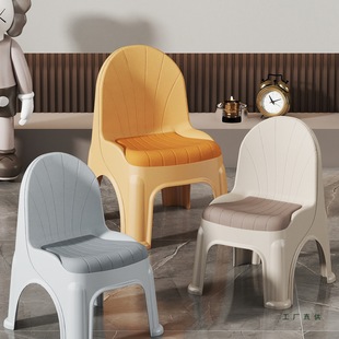 塑料小凳子矮凳靠背加厚家用靠背儿童小椅子矮款大人坐久坐不累