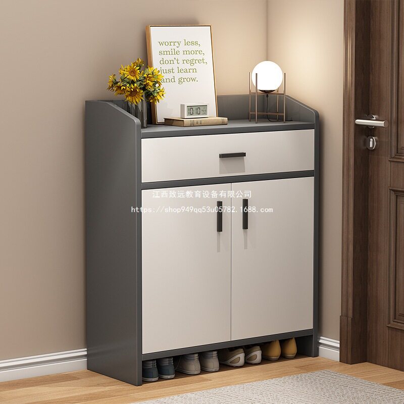 鞋柜家用门口玄关柜一体大容量收纳省空间简易入门鞋架出租屋板材