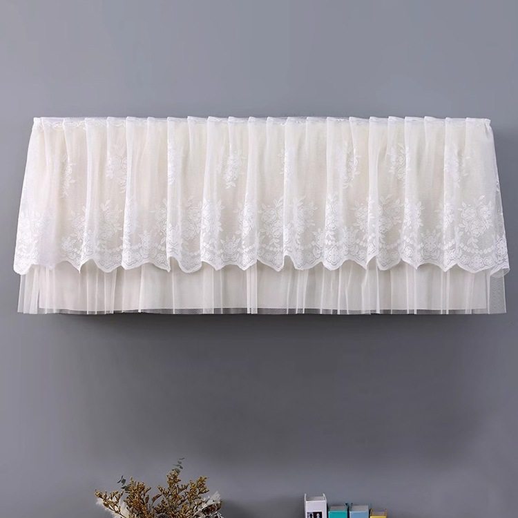 空调防尘罩开机不取挂机挂式通用空调罩罩衣挡风帘纱罩防直吹纱帘