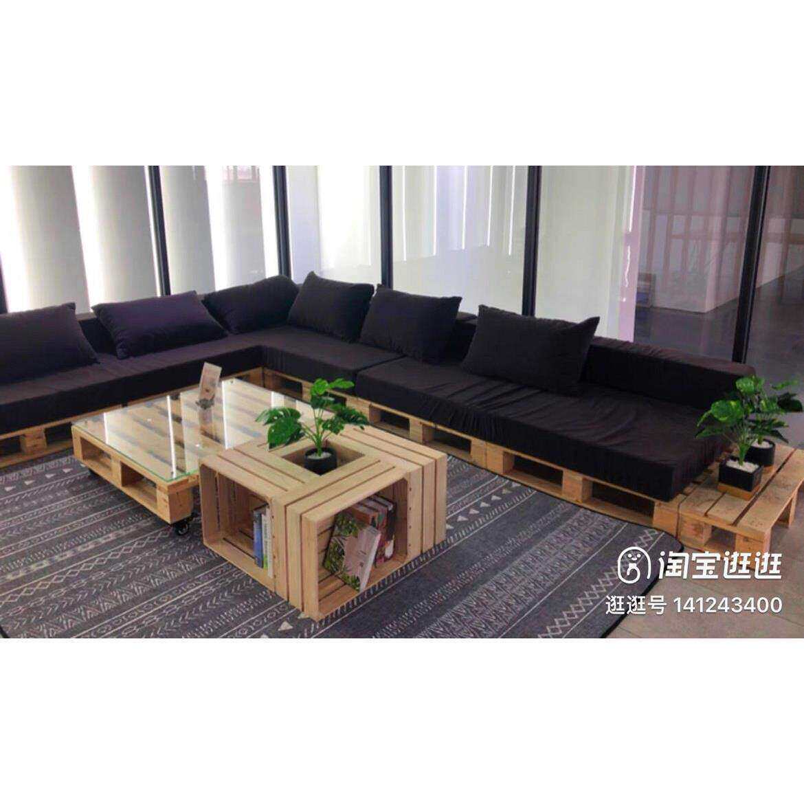 木箱子储物箱复古实木收纳箱装饰大道具超市水果木框小木箱子