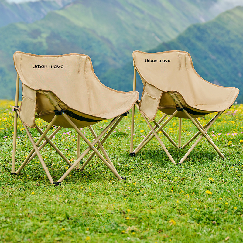 源头工厂户外折叠椅月亮椅露营椅子便携板凳钓鱼马扎沙滩躺椅野餐