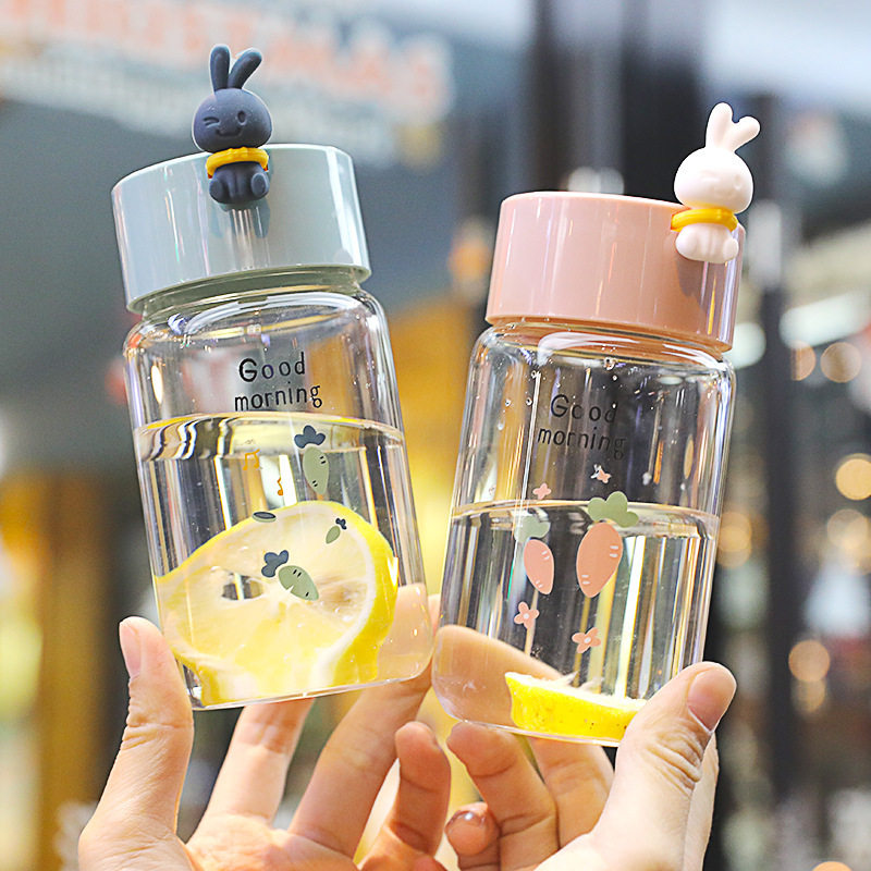 迷你小水杯冬季暖手杯玻璃少女心特小便携口袋学生小型小号喝水杯