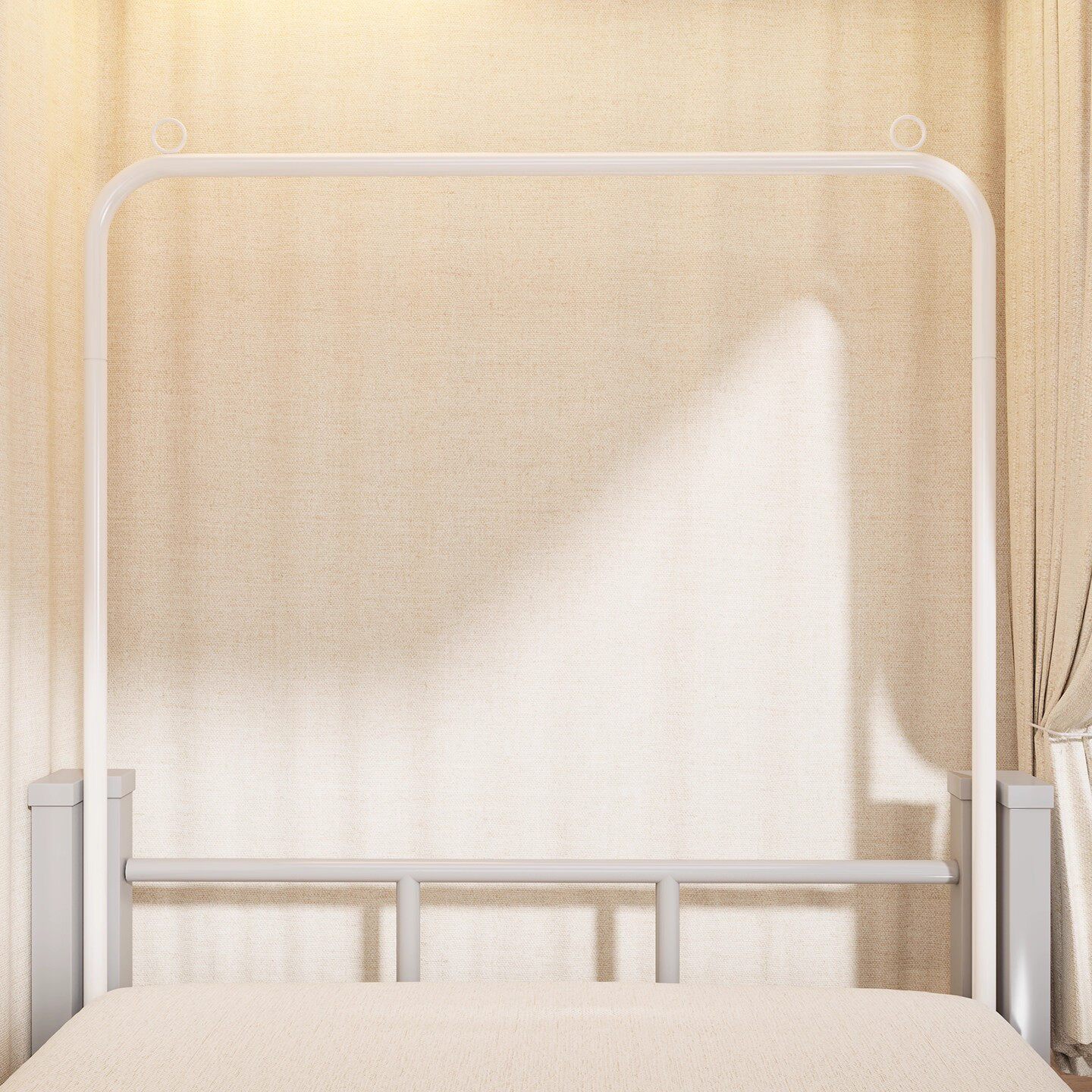 宿舍床上挂衣架学生寝室床尾衣帽架收纳神器上下铺床头晾衣杆好物
