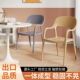 凳子家用结实耐用靠背餐厅椅咖啡椅宵夜会展椅塑胶凳稳固北欧加粗