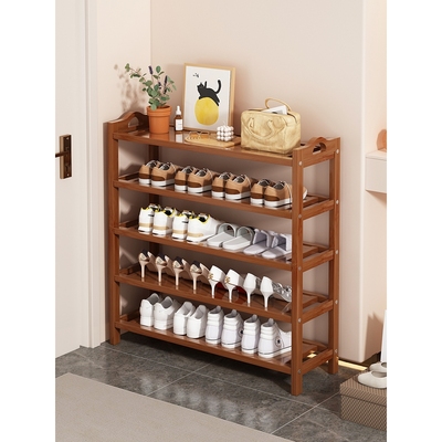 鞋架子家用门口多层2025新款楼道小竹窄室内好看收纳入户简易鞋柜