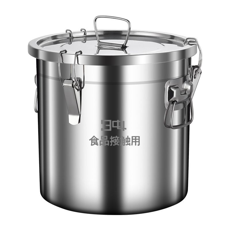 304加厚不锈钢密封桶酒桶家用带盖发酵桶米桶油桶饭桶牛奶桶
