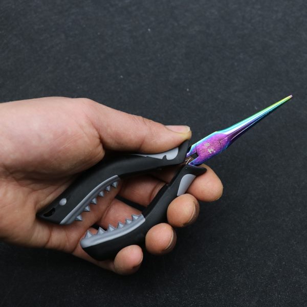 鬼工大物取钩器彩色取钩钳小鱼摘钩钳脱钩器夹鱼钩钳钓鱼钳路亚钳