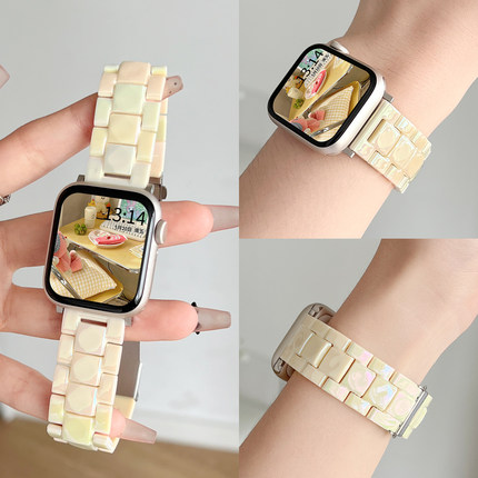 适用华为watch fit4新款树脂手表带watchfit3智能运动手表链huawei 4pro腕表手环系列2女款创意1专用女生夏季