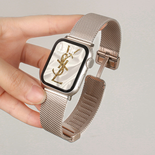 适用vivowatchgt2手表带金属磁吸vivo watch gt智能运动手表链2蓝牙版vivowatch53代女款iqoo夏天iqoowatchgt