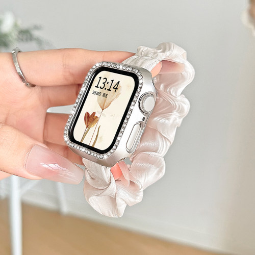 适用iwatchs11手表带创意发圈iwatchse小众夏日s8s7苹果s6s5手表s10夏季表链applewatchs9夏天高级感透气女款