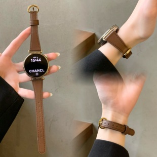 腕表专用watch3高端女士2精致秋冬真皮 高级感watchgt5智能运动手表链gt4pro新款 适用华为watch gt6手表带女款