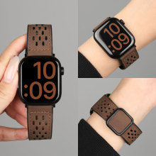 适用vivowatchgt手表带女款vivo watch gt2智能手环vivowatch5真皮磁吸腕带iqoowatchgt女士iqoo精钢版手表链