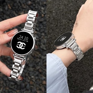 适用oppo watch x2mini手表带金属钢带oppowatchx2mini女款智能运动4Pro新款手表链一加手表2/1替换配件夏天