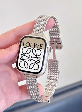 适用vivowatchgt手表带金属磁吸vivo watch gt2智能运动3代手表链vivowatch5女款iqoo高级感iqoowatchgt夏天