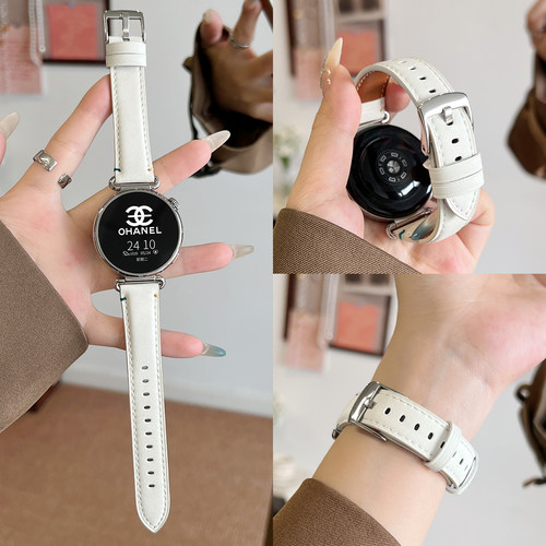 UHADA新款彩线针扣皮质表带