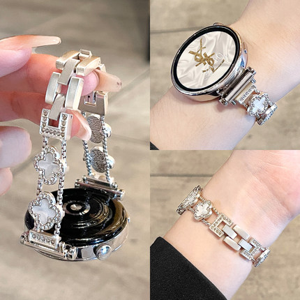 适用华为watch gt5手表带新款四叶草手链watchgt4智能运动手表链watch5pro女表系列高级感3女士专用夏天2夏季