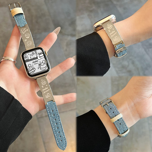 UHADA牛仔间手镯款表带发财小蛇