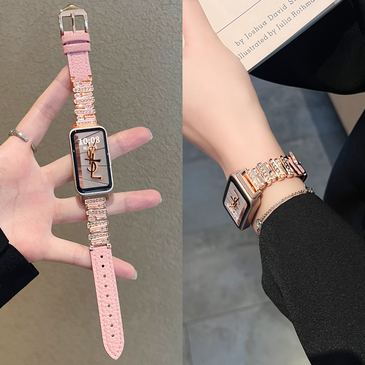 UHADA新款不规则荔枝纹表带女生