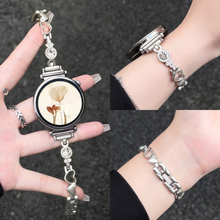 系列41mm高端 手表带金属watch5腕表带专用5pro女表智能运动手表链watchgt4高级感女士3女款 适用华为gt5 6新款