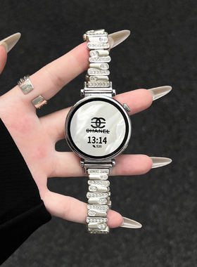 适用华为gt5/6新款手表带系列5pro女款智能运动watchgt4手表链女士夏天watch4女表专用3高级感金属夏季小香风