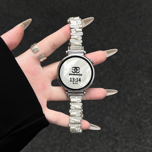 智能运动watchgt4手表链女士夏天watch4女表专用3高级感金属夏季 手表带系列5pro女款 小香风 6新款 适用华为gt5