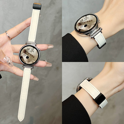 适用华为gt5手表带真皮磁吸gt5pro新款女士watch4智能运动手表watchgt4系列女表gt3/2专用表链41mm高级感女款