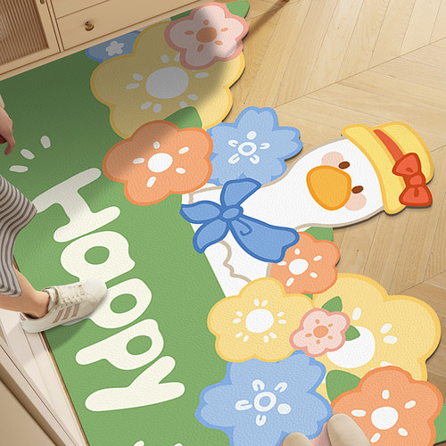 途橙地垫可擦免洗防滑