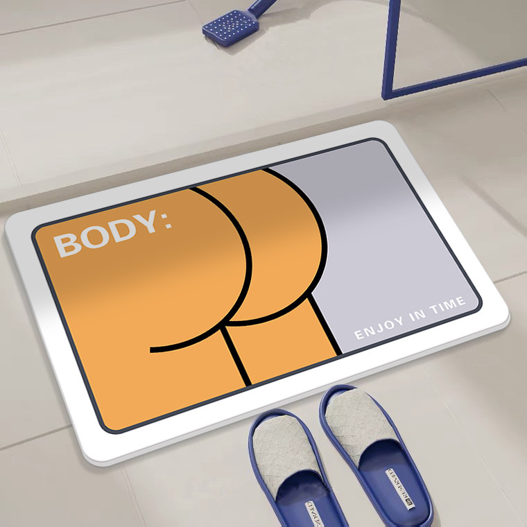 创意恶搞硅藻泥浴室快干门垫硅藻土垫浴室厕所吸水防滑脚垫,居家布艺,家用脚垫,淘宝优惠券,粉丝福利购,淘宝优惠卷