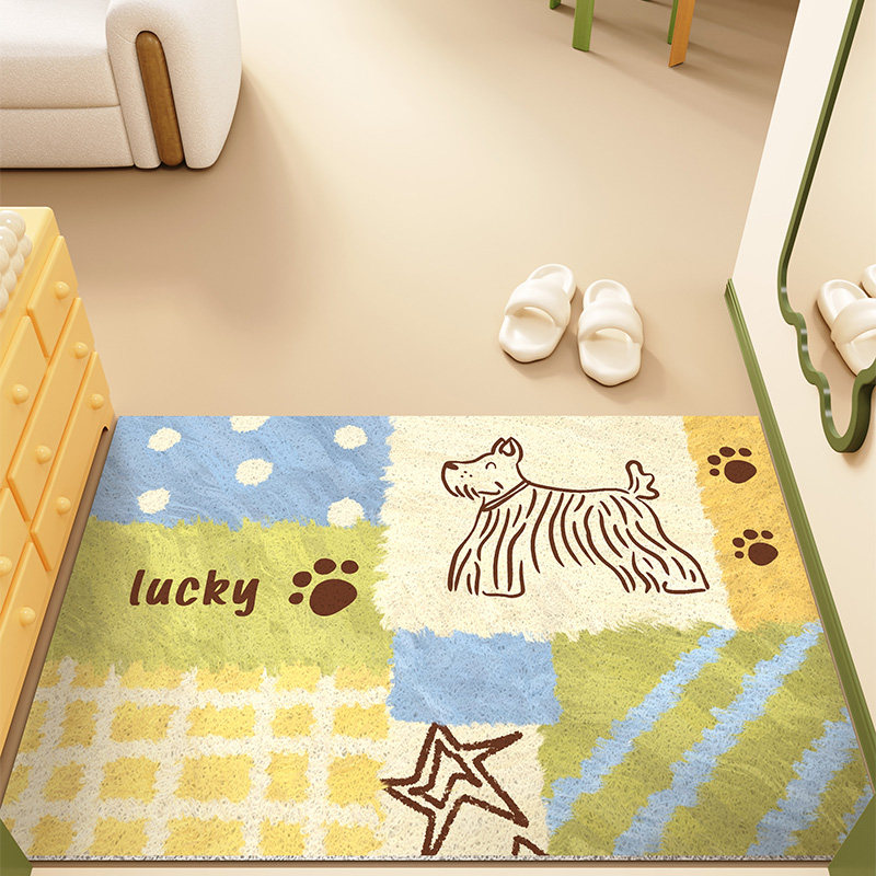 创意卡通入户门地垫丝圈家用防滑脚垫进门门口玄关地毯耐脏可裁剪,居家布艺,入户地垫,淘宝优惠券,粉丝福利购,淘宝优惠卷