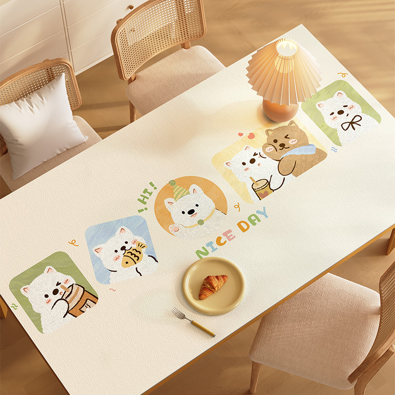 创意卡通桌布防水防油免洗pvc餐桌垫隔热防烫茶几桌垫台面保护垫