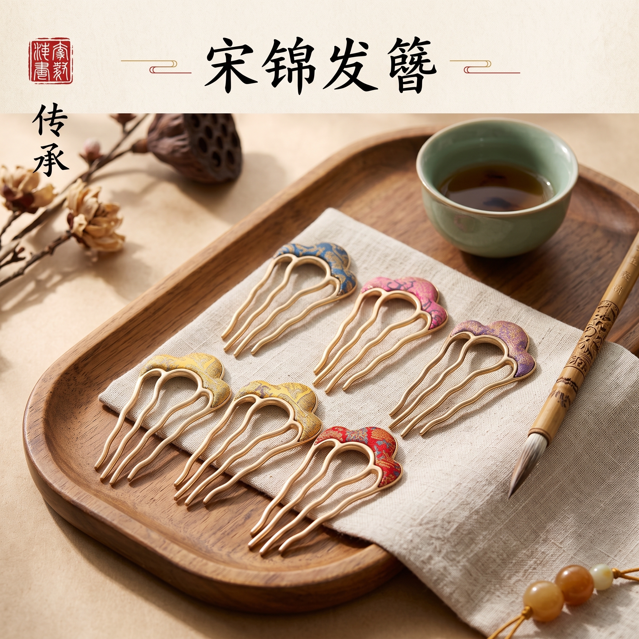 2026新款古风发簪礼服旗袍发饰