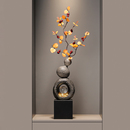 石来运转五福临门葫芦竖高花瓶入户玄关壁龛摆件客厅电视柜装 饰品