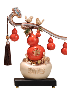 葫芦玄关五福临门招财新中式