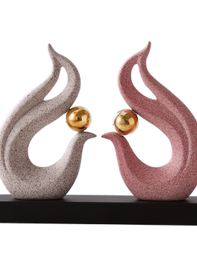 招财摆件陶瓷装饰品新中式