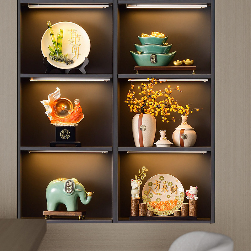 新中式摆件轻奢高档办公室客厅酒柜家居装饰品电视柜玄关书房摆设,家居饰品,装饰摆件,淘宝优惠券,粉丝福利购,淘宝优惠卷